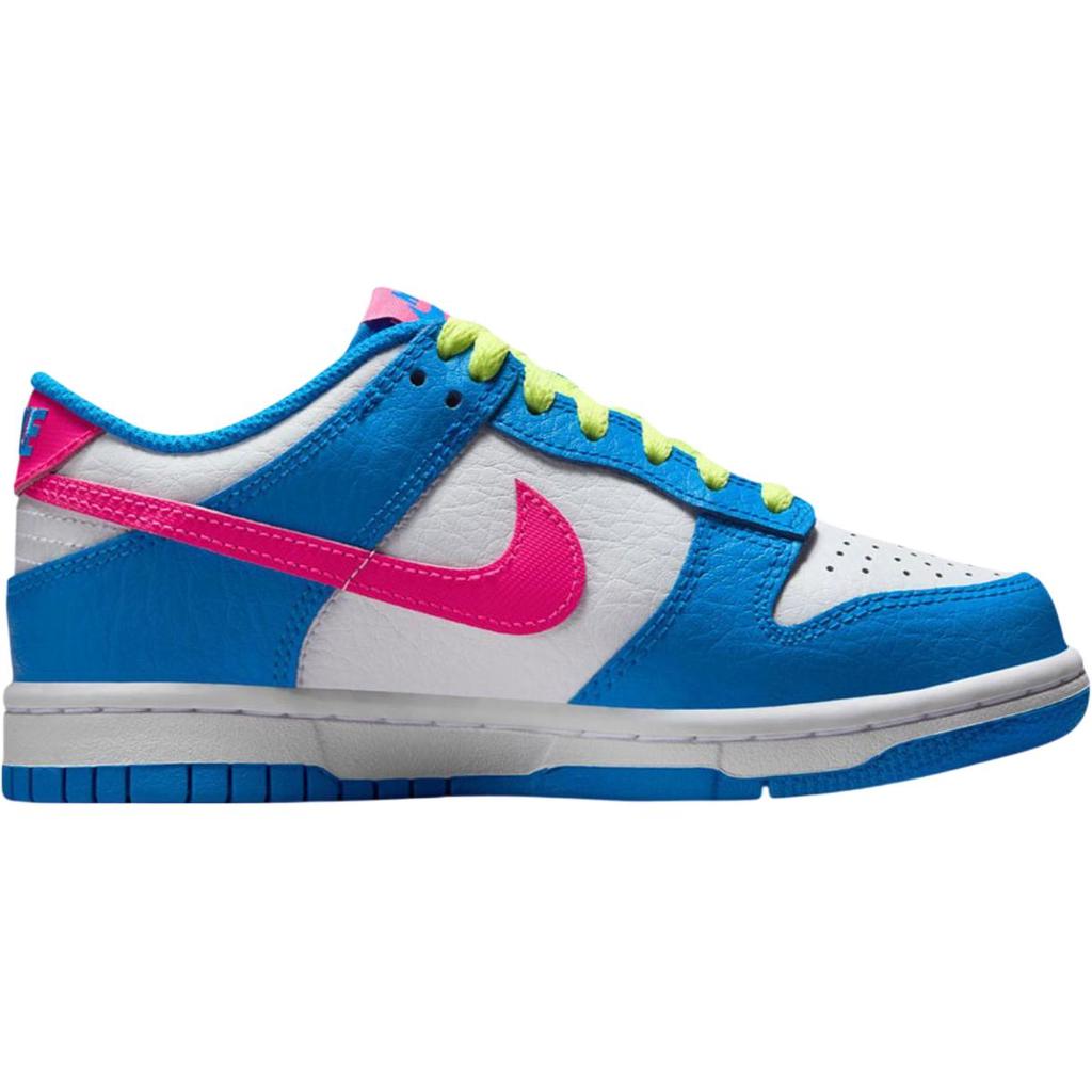 Nike Dunk Low GS Photo Blue Hyper Pink Kids Sneakers White Light-Lemon-Twist IB7747-406