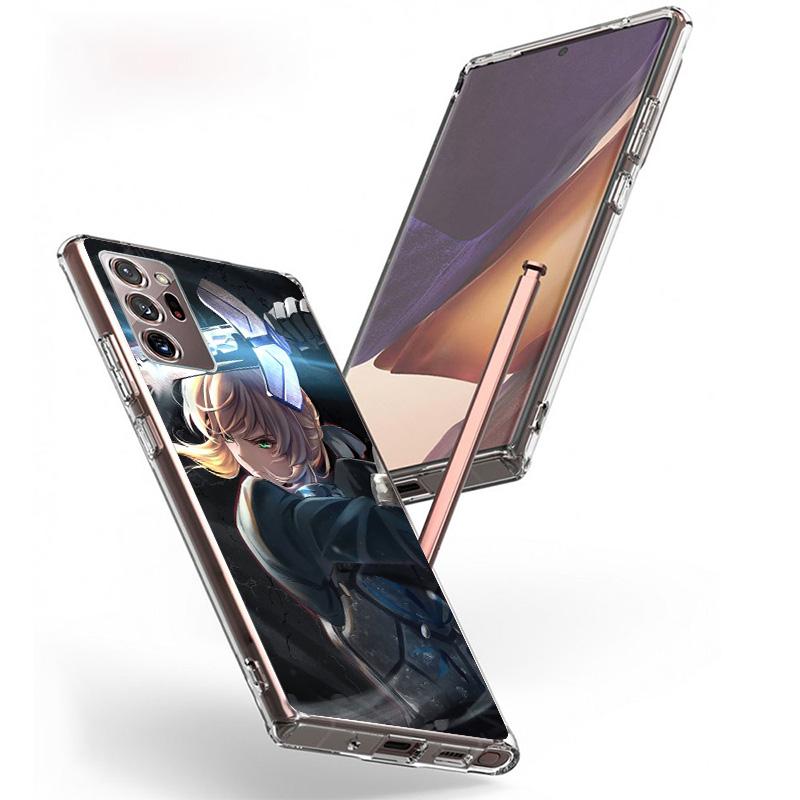 Fate Zero Stay Night Saber Phone Case For Samsung Galaxy S24 S25 Edge S26 Ultra S23 S22 S21 Plus S20 FE + Personalized Print Cov