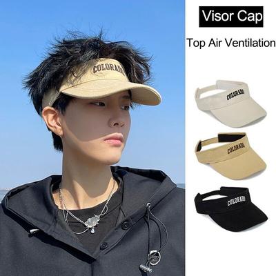 Visera Protectora Solar Gorra Sombrero de Sol para Hombre Verano Deportes al Aire Libre Running Sombrero Topless