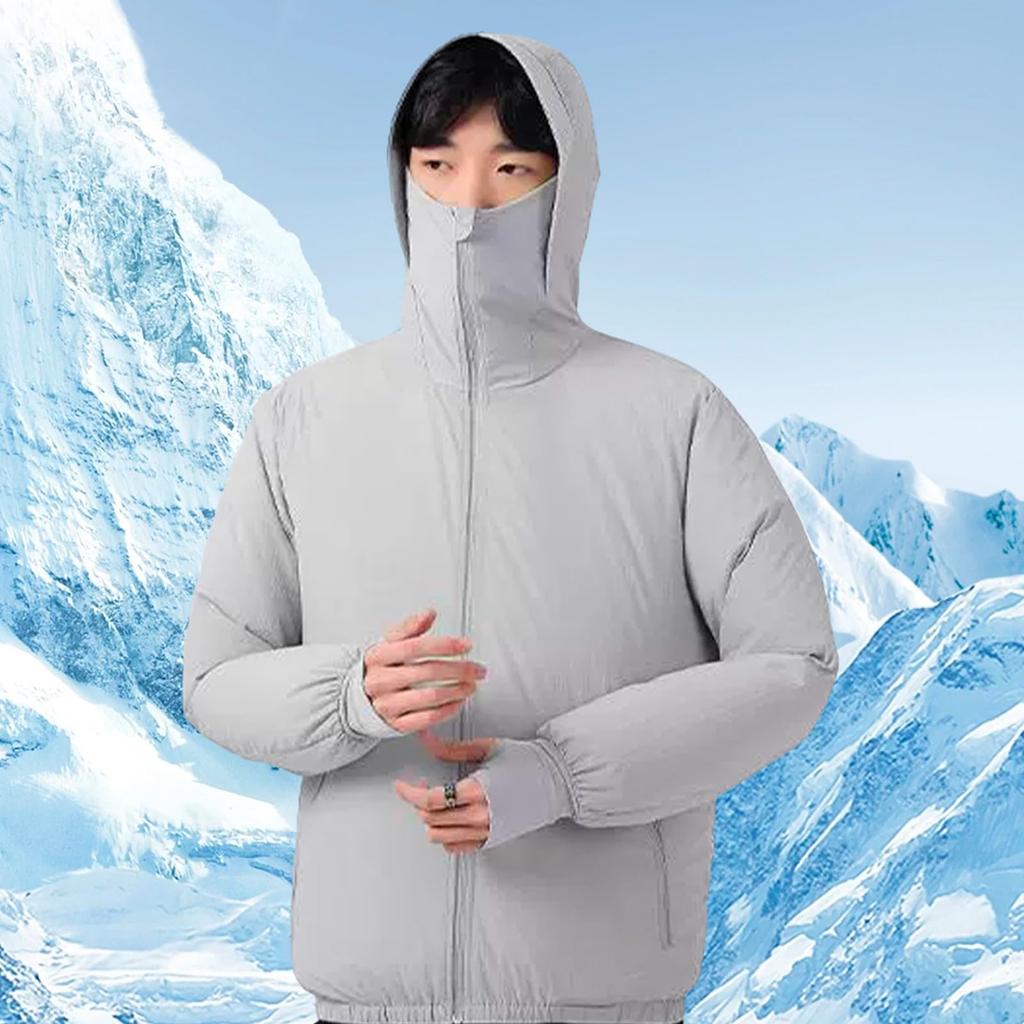 YORIYOI 9 Fan High Quiet 3 Speed USB Long Sun Quick Summer Cool Gray Men's Air-Conditioned Workwear, Blades, Airflow, Operation, Settings, Powered,