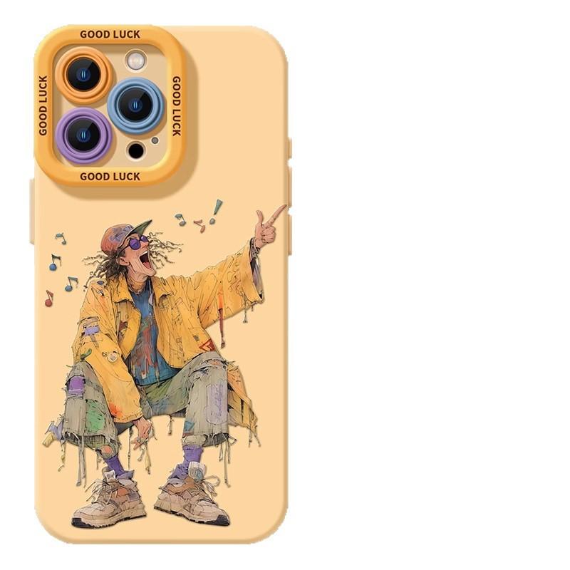 Artist Apple 16promax Mobile Phone Case 15pro New 13 Silicone Anti-drop 12 Protection 14plus Male Full
