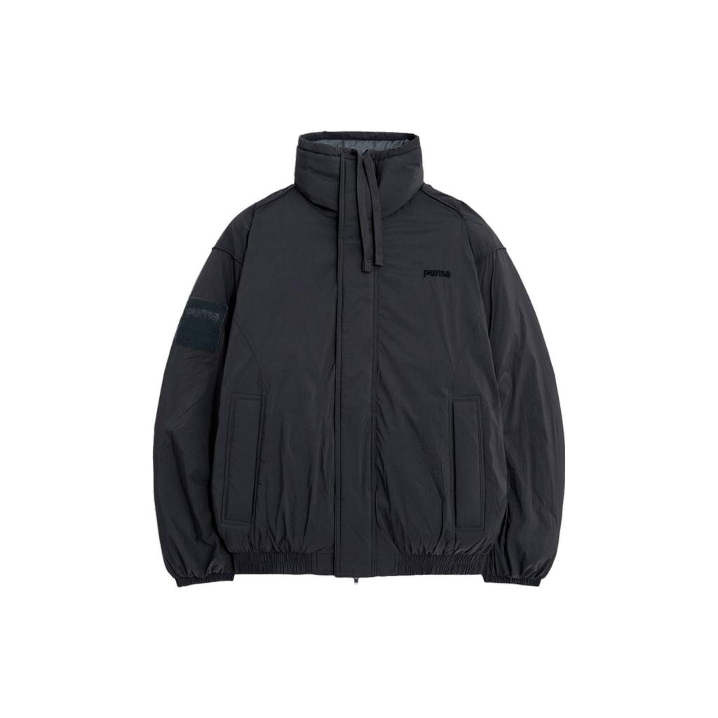 Puma Reversible Down Ultra1 Icon Jacket Solid Color Casual Loose Stand Collar Long Sleeve Down Jacket Women Jacket Black 940190-01