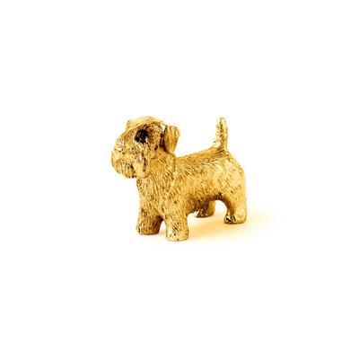 Sealyham Terrier 22ct Gold Plated Made In England Art Dog Figure Collection