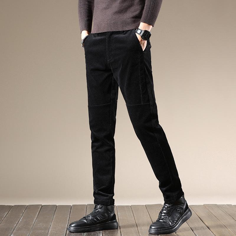 Spring New Korean Fashion Straight Tube Casual Pants Corduroy Casual Pants Men's Light Business Pants Men's Wear