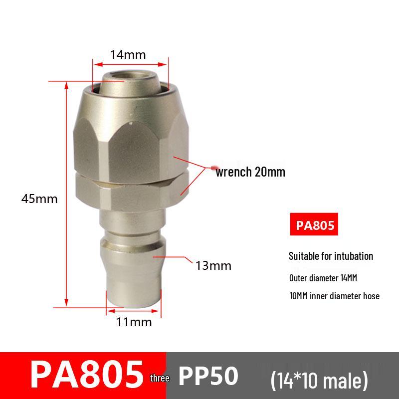 C-Type Pneumatic Quick Connector for Air Compressors and Oxygen Hoses