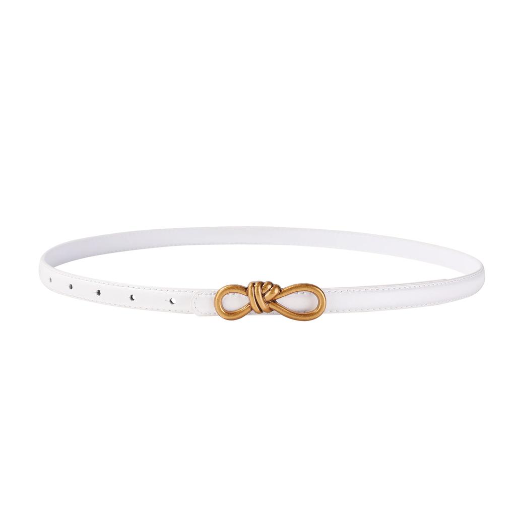 2025 New Retro Vintage Gold Designer Belt Genuine Leather Women Fashion Belt Knot Buckle Waistband Cummerbund for Dress Jeans
