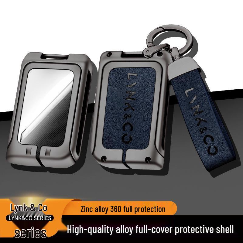Compatible Lynk&Co 010203+05+0609 Metal Car Key Cover