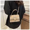 Black White Khaki Blue Brown Korean Style Fashion Handbag 2024 Spring Small Square Bag