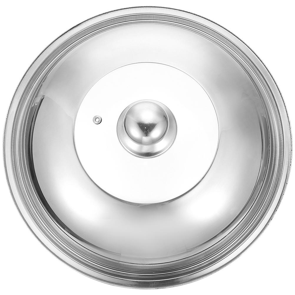 Edelstahl Topf Deckel Haushalt Pan Abdeckung Metall Glas für Pfannen Spill Proof Bratpfanne