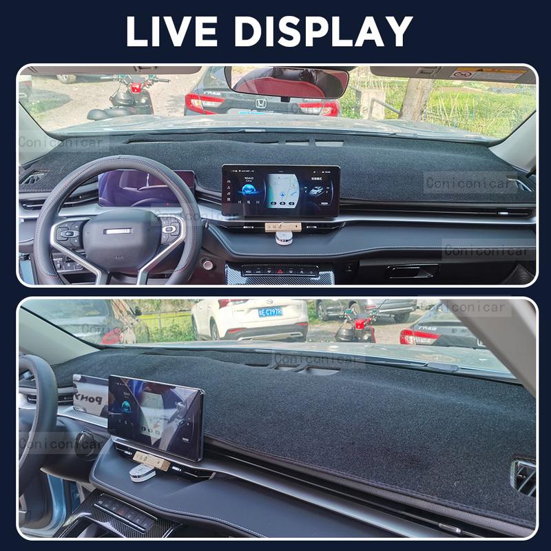 For Haval H6 3th Gen -2024 Car Dashboard Avoid Light Pad trument Platform Desk Cover Mats Carpets Anti-UV Accessories