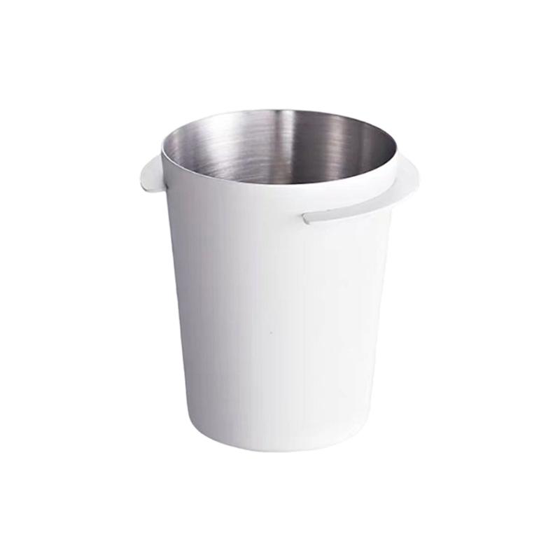 Stainless Steel Coffee Grounds Container Hygienic Coffee Dosing Tool for Espresso Machine Coffeeware