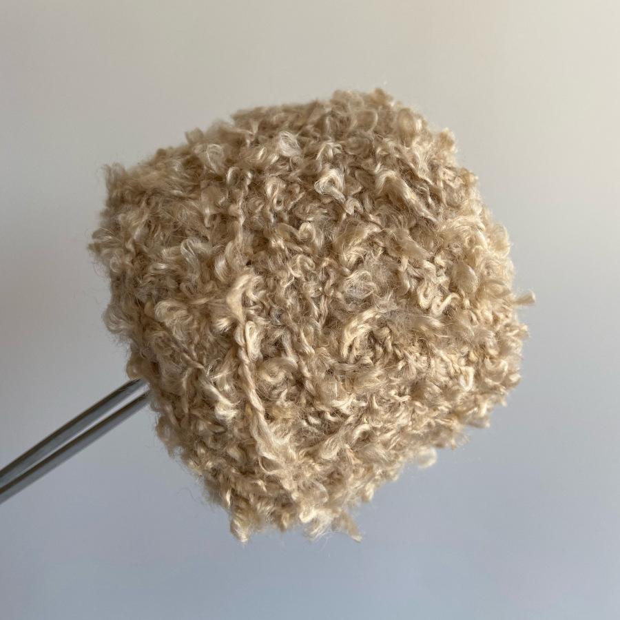 50g Featured Yarn Wool Loop Thread DIY Crochet Doll Hair Creative Braided Wool Ball Yarn Handcraft Hat Shoes Crochet Thread Yarn