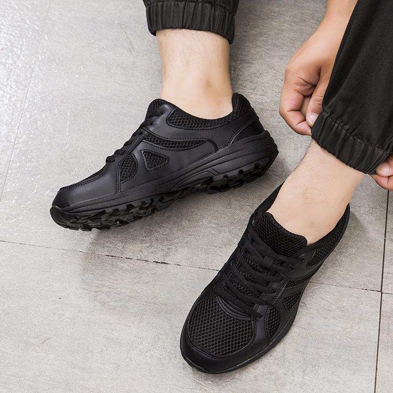 2025 Spring Sports Men's Shoes Casual Shoes Black Work Training Shoes Breathable Kitchen Shoes Non-slip Construction Site Large Size Shoes