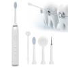 Multi‑Functional Oral Irrigator with Face Brush  Mouth Mirror Teeth Cleaning Device White