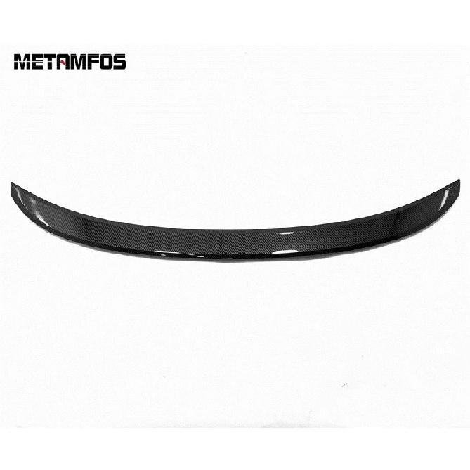 For Ford Focus Sedan -  2024 Carbon Fiber Rear Trunk Roof Lip Spoiler Tail Wing Molding Trim Accessories Car Styling