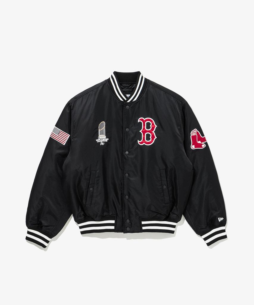 New Era Mlb Boston Red Sox World Series Champion Jacket Black