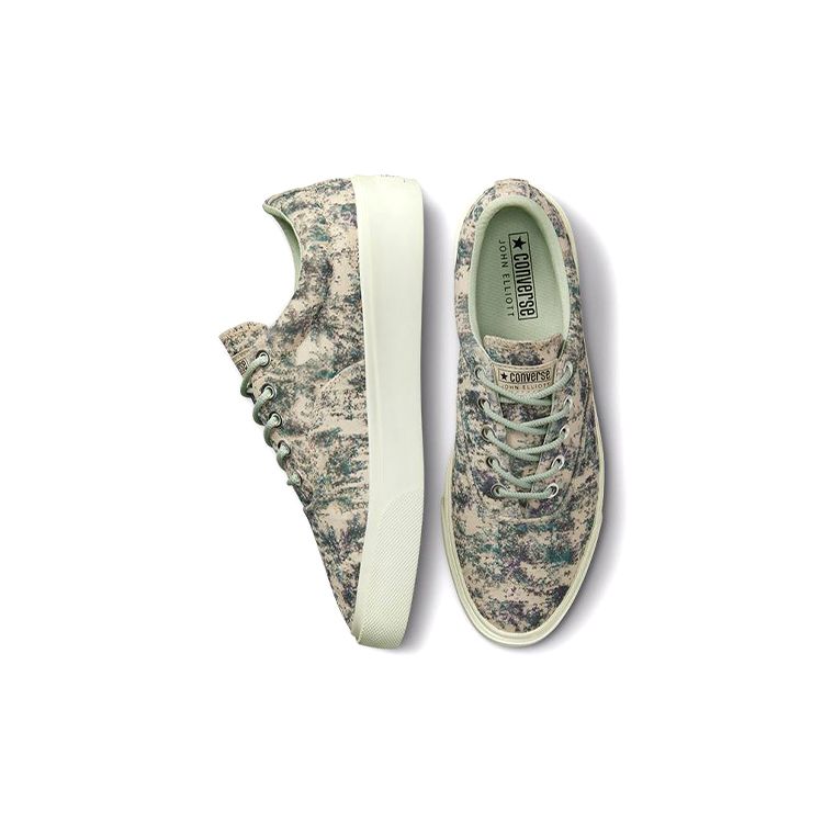 John Elliott X Converse Skid Grip French Oak Green Unisex Sneakers Egret 172578C