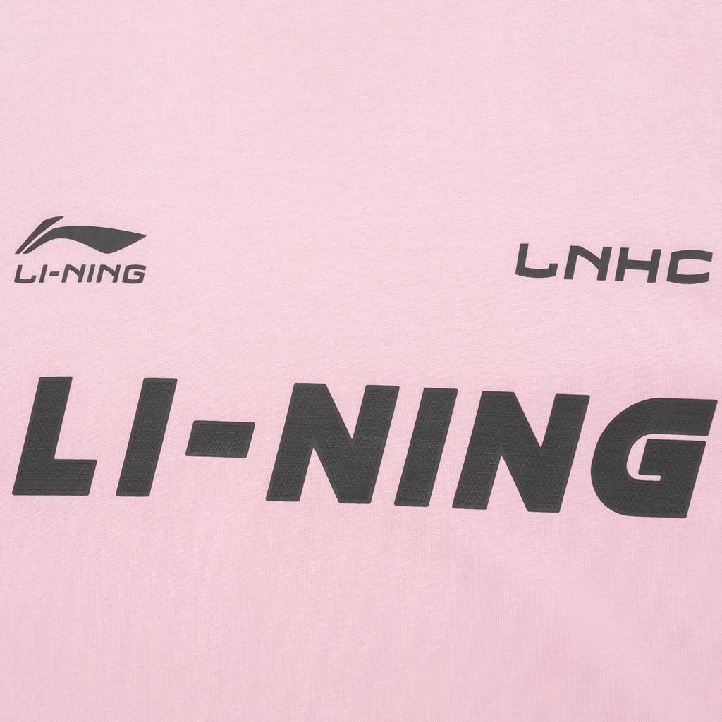 Li-Ning Li Ning Sports Life Collection T Shirt Unisex Sheer Pink AHSU657-7