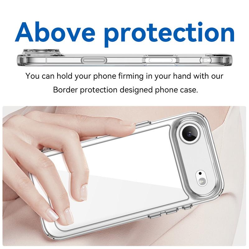 For iPhone 17 Air Case For apple iPhone 17 Air Cover Funda Shockproof Clear PC + Silicone Protective Phone Cover iPhone 17 Air