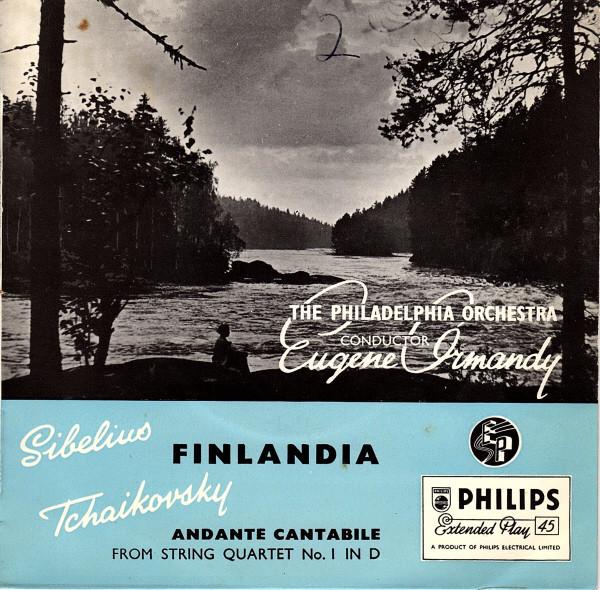 

7inch Record JEAN SIBELIUS PYOTR ILYICH TCHAIK Finlandia Andante CantabileFrom NBE11011 Philips 1955 UK Classical Used