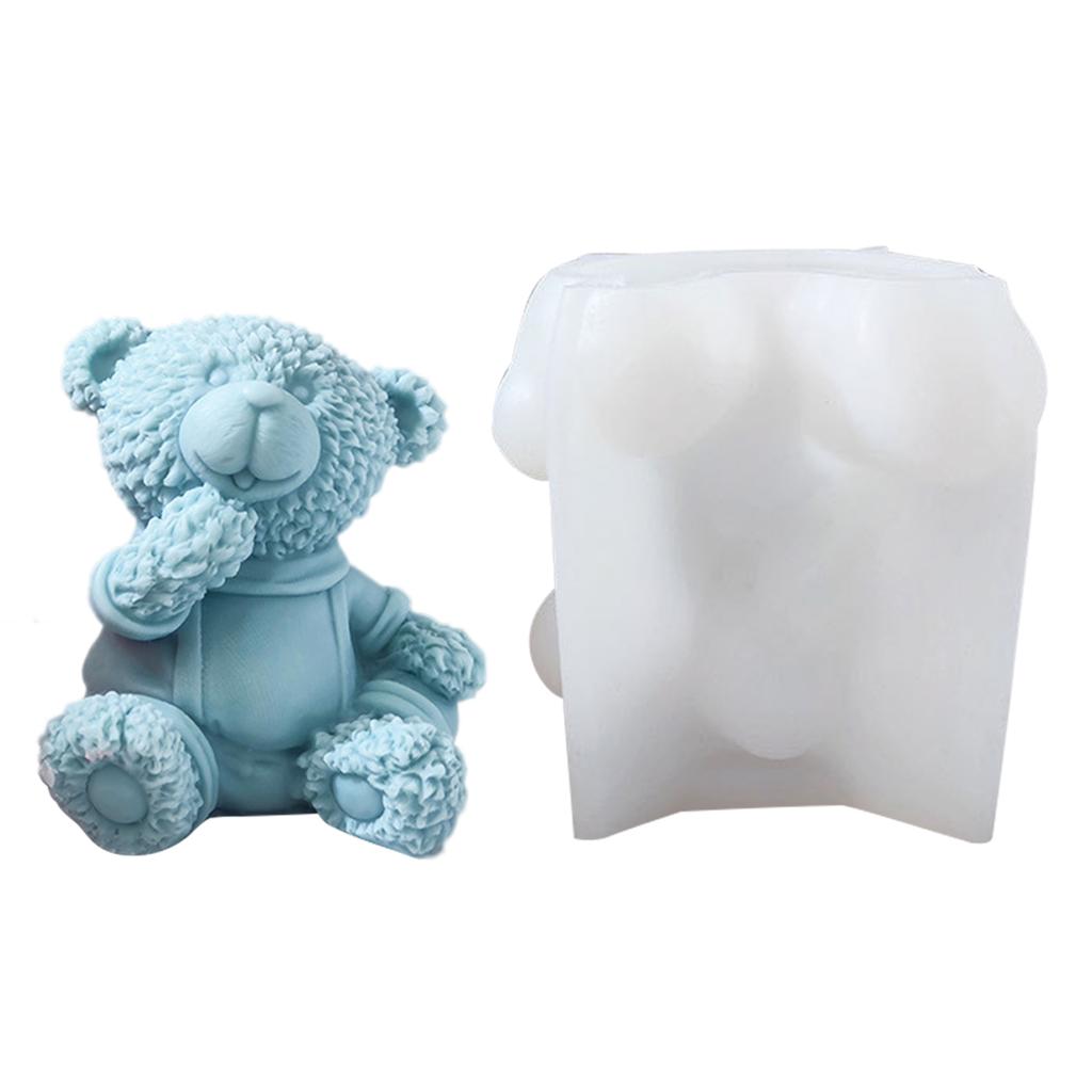 Silicone Bear Mold For Soap Making For DIY Aromatherapy Plaster Home Ornament