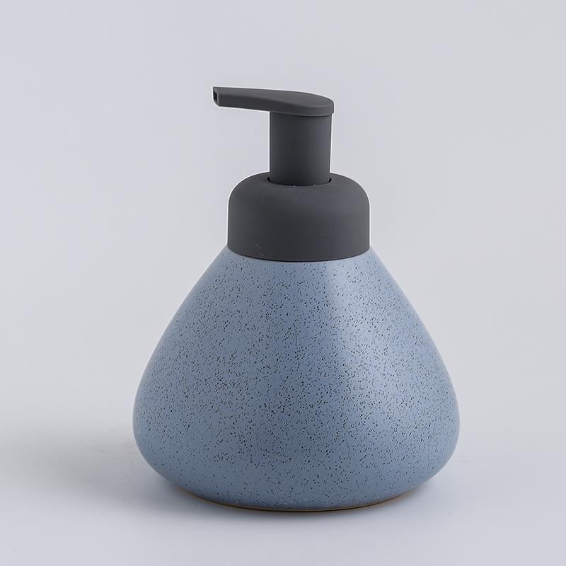 Ceramic Foam Soap Dispenser Bottle Kitchen Hand Sanitizer Bottle Shampoo Body Wash Lotion Bottle Customizable Logo for Hotels