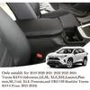Car Armrest Center Console Covers For Toyota RAV4 Accessories 2026 2025 2024     , PU Leather Middle Console Lid Cover Pad Protector(Black Line)