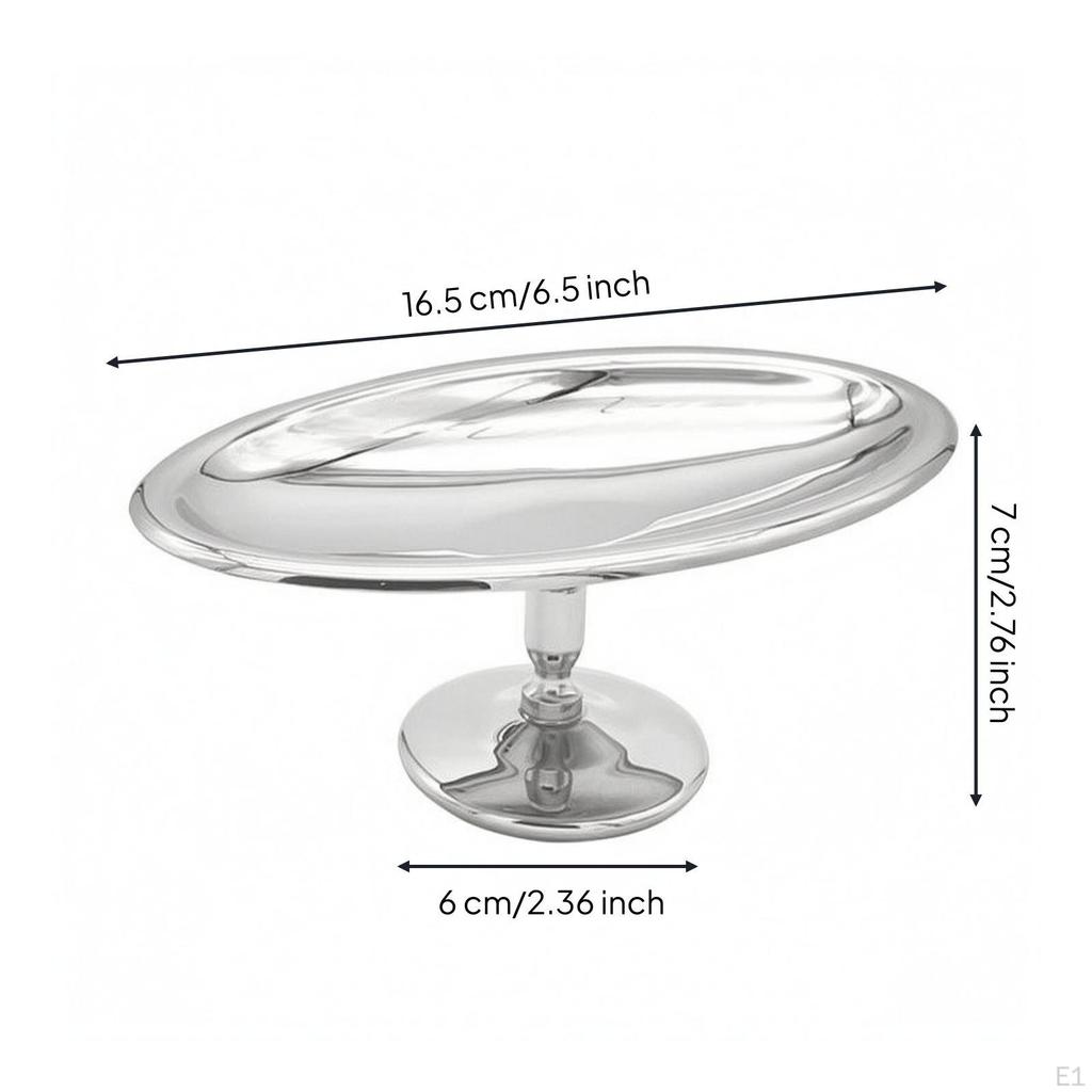 Pedestal Dessert Cup Mirror Polished Boat Shaped Silver Finish Stainless Steel Sundae