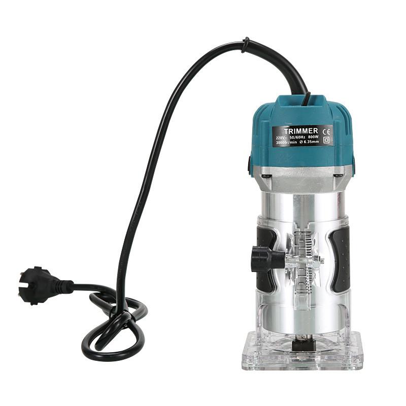 800W High Power Electric Trimmer Handheld Wood Slotting Trimming Machine DIY Woodworking Carving Power Tools