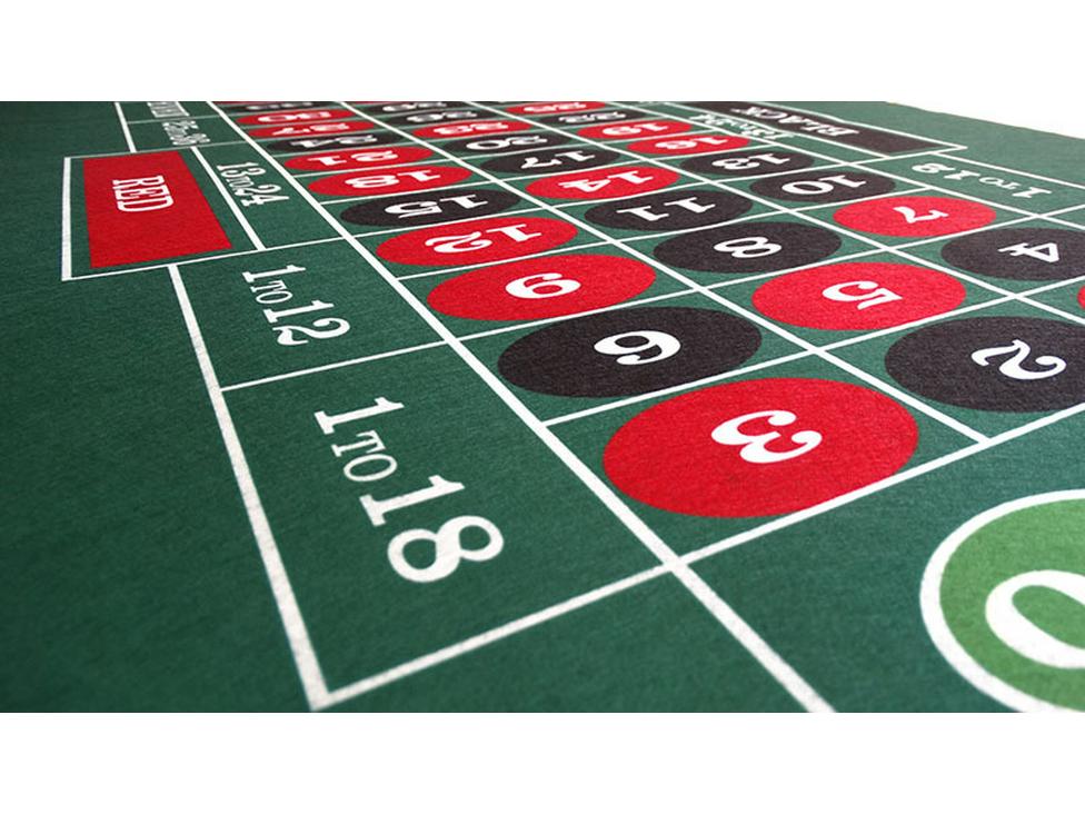 Wendbare Pokerkartentischmatte – 60x90cm Vliesfilz für Texas Hold'em & Roulette