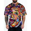 Summer 3D Printed Cartoon Anime Loose Men's Short Sleeved T-shirt