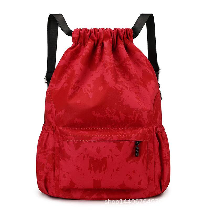 Basketball Rucksack mit Kordelzug - Unisex Doppel-Schulter Sport-Gymnastiktasche mit großem Fassungsvermögen