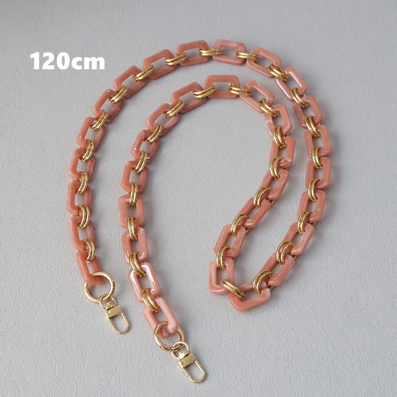 New Fashion Woman Bag Accessory Detachable Replacement Chain Candy Solid Square Acrylic Luxury Strap Women Shoulder Handle Chain
