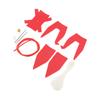 Semi Finished Paper Cranes Artificial Leather Soft Innovative Red Pendant for Car Decro Gifts