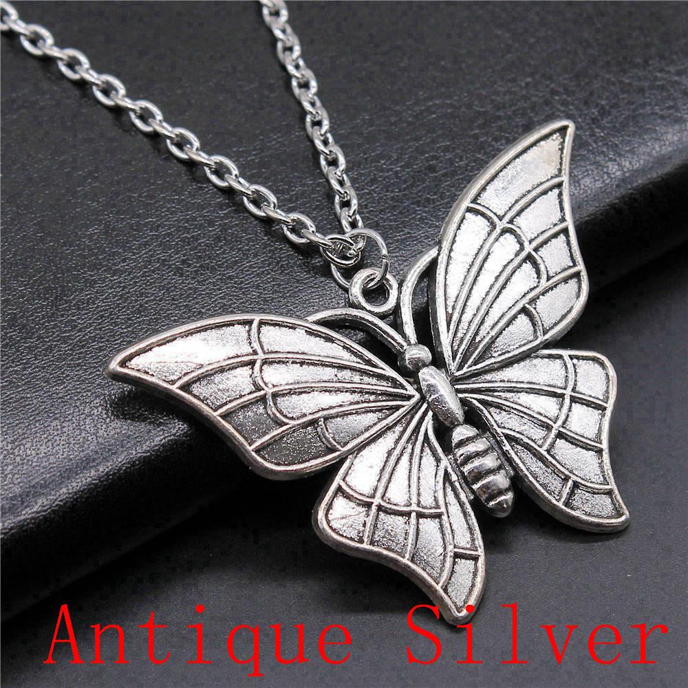 Angel Wing Pendant Necklaces Necklace With Chain For Women DIY Jewelry Making Findings