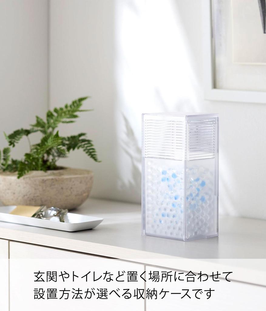 Yamazaki Jitsugyo 3327 dvoucestné deodorizační pouzdro na korálky čiré přibl.. Š9 x H7,5 – 13,8 x V18,5 cm Samostatně stojící chlopeň Smart Magnet Typ Snadné doplňování 3327