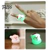 Holiday Event Raffle Gifts Christmas Light Up Rings, Glow in The Dark Party Supplies, Funny Favors for Kids Santa Snowman Tree Snowflake LED Flashing
