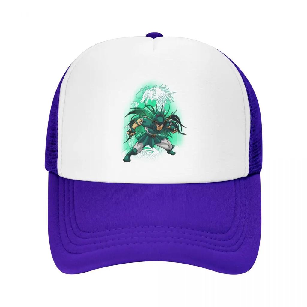 Custom Shiryu Of Dragon Trucker Hat Adult Saint Seiya Knights Of The Zodiac Adjustable Baseball Cap Women Unisex Hip Hop Dad Hat