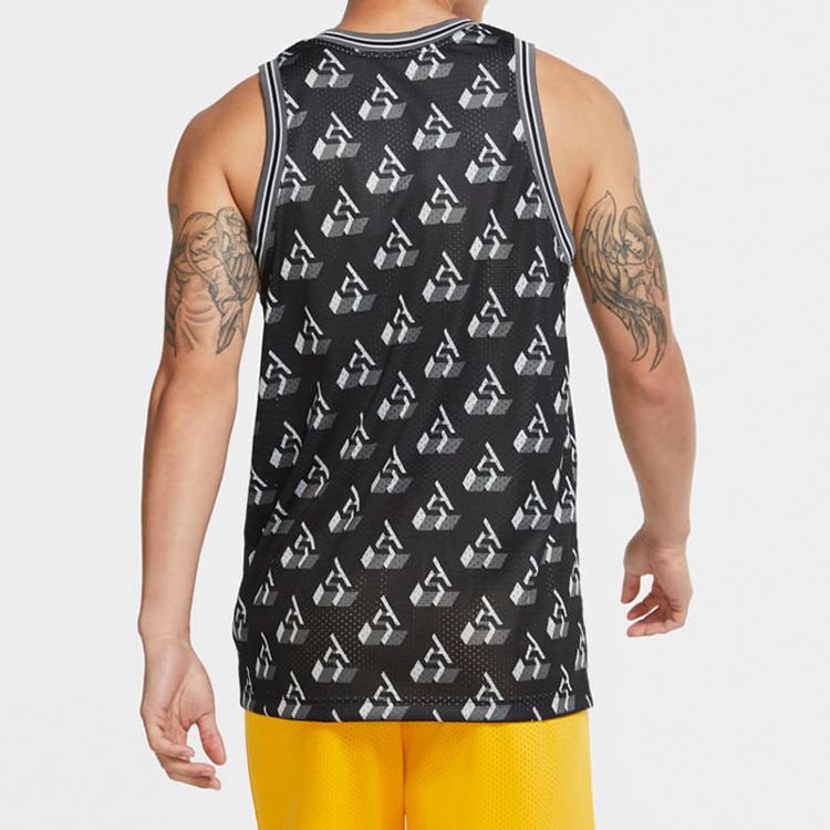 Nike Giannis Printed Basketball Vest Men Tops Black CK6223-010