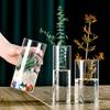 Modern Clear Glass Flower Vase Glass Cylinder Vase Floral Container Flower Vase Elegant Table Centerpiece Decoration