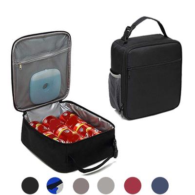 Solid Portable Insulated Thermal Cooler Lunch Bag Fashion Picnic Insulated Travel Food Tote Bags