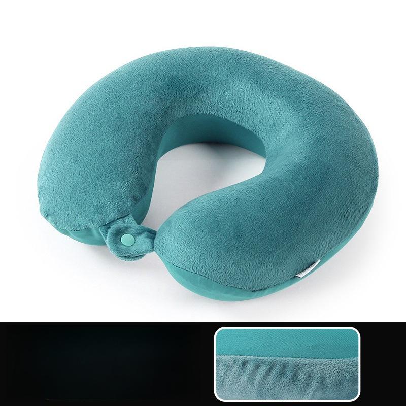 Memory Cotton U-shaped Pillow Cold and Warm Two-sided Neck Pillow Travel Portable Aircraft Pillow Office Nap Neck Pillow