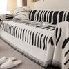 Silnější žinylková deka Klasická černá proužek deka na pohovku Letní pohovka Protiskluzová deka Kancelářský šátek Polštář povlaky na pohovku