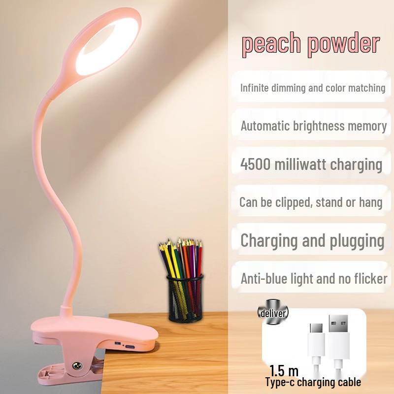 Clip-On Eye Protection Desk Lamp for Dorms and Student Bedrooms - Ideal for Reading and Anti-Myopia
