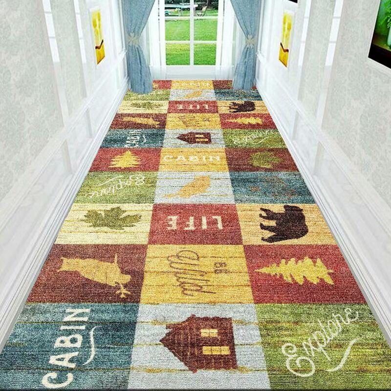 Moderner Minimalistischer 3D Hotel Flur Teppich Flur Eingangsteppich Zuhause Flur Bodenmatte