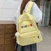 Junior High School Student Schoolbag Letter Print Women's Lightweight Backpack