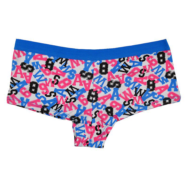 Femmes Boxer Short en coton Lettres Imprimé Filles Femmes Slips Sous-vêtements Culotte Femmes Boxer Short en coton Lettres Imprimé Filles Femmes Slips Sous-vêtements Culotte