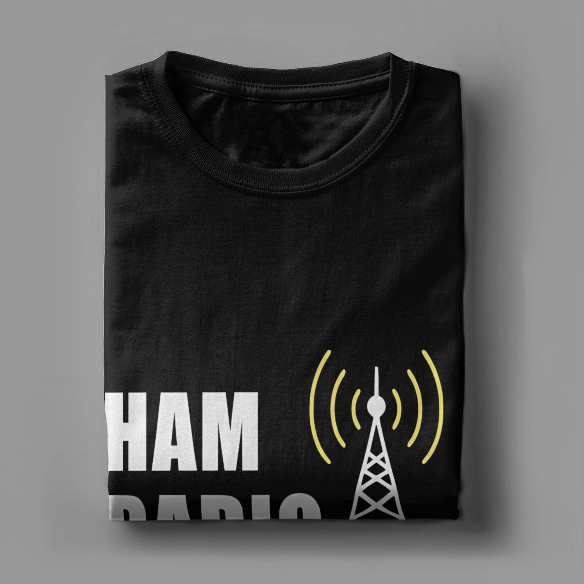 

Amateur Ham Radio Men T Shirt Funny Tees Short Sleeve Round Collar T-Shirts Pure Cotton 4XL 5XL 6XL Clothing - Men s Summer ... 5XL різнокольоровий