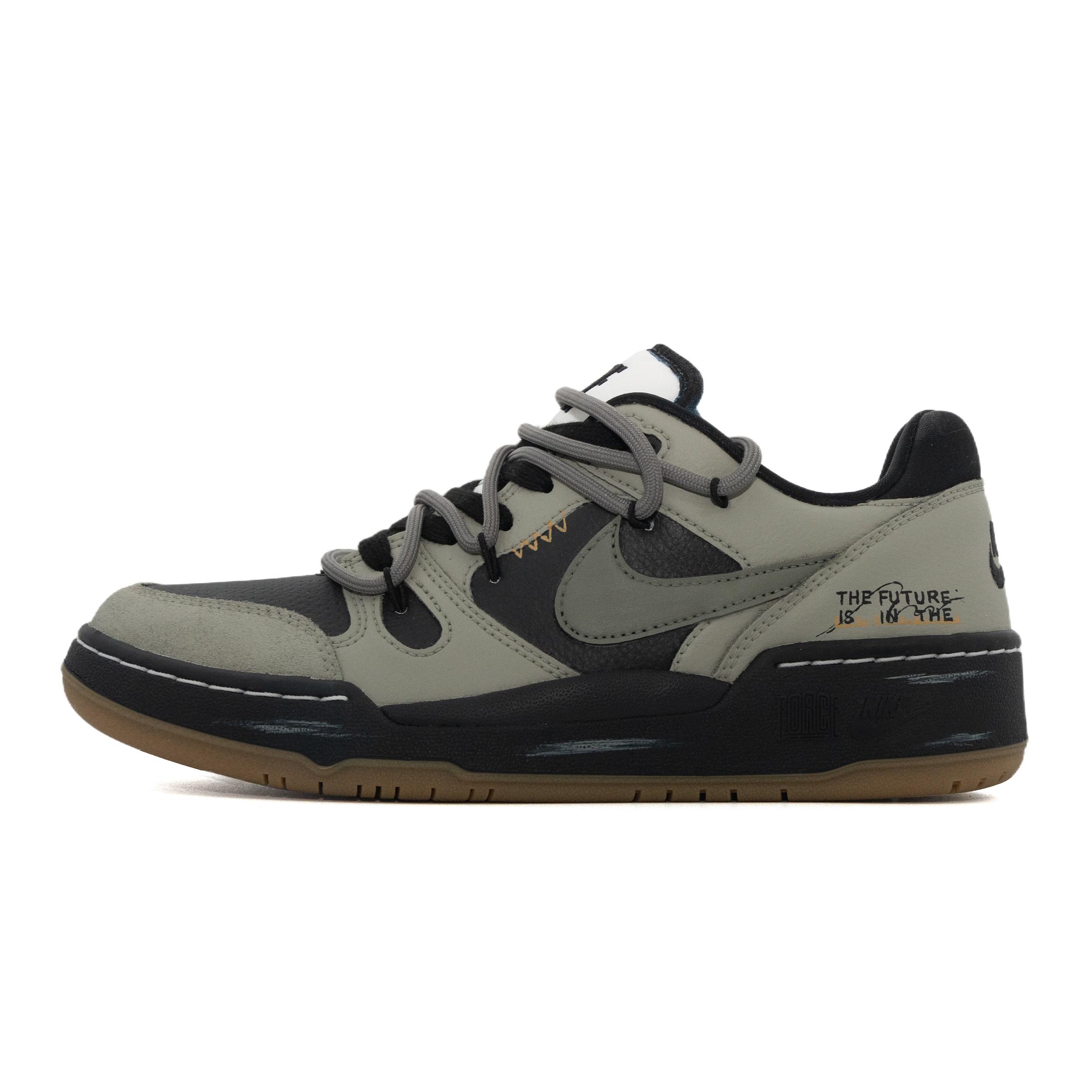 

Nike Full Force Leather Cushioning Low top Skateboard Shoes Men s HJ7262-100(Team1590-) 43