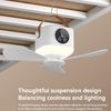 Deckenventilator mit Fernbedienung Fernbedienung 4 Windgeschwindigkeiten Multifunktional Batterie